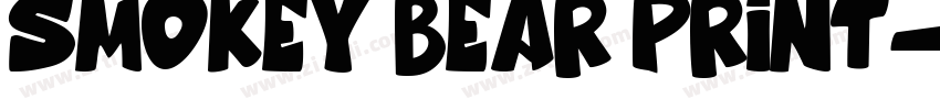 Smokey Bear Print字体转换